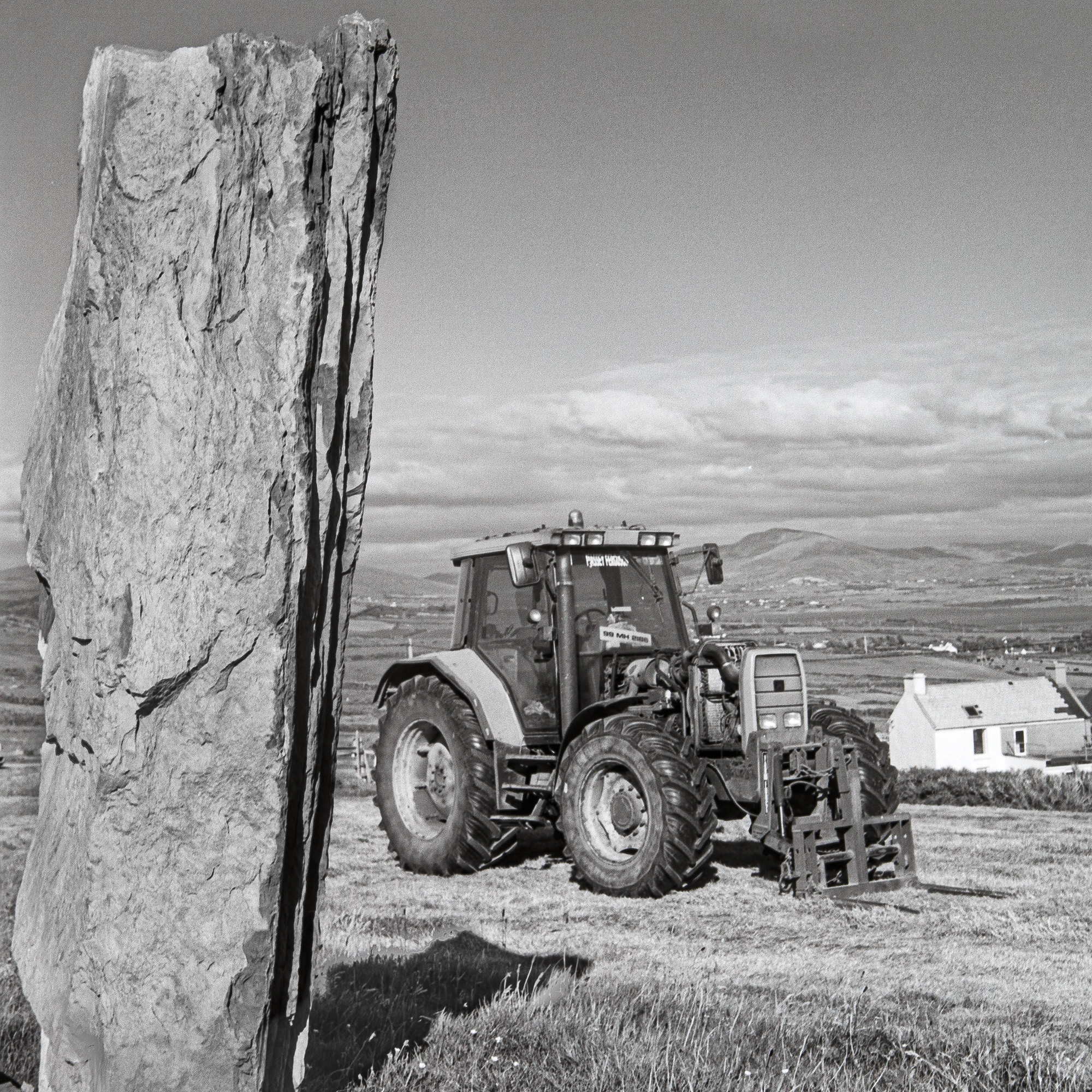 Standing Stone and Tractor