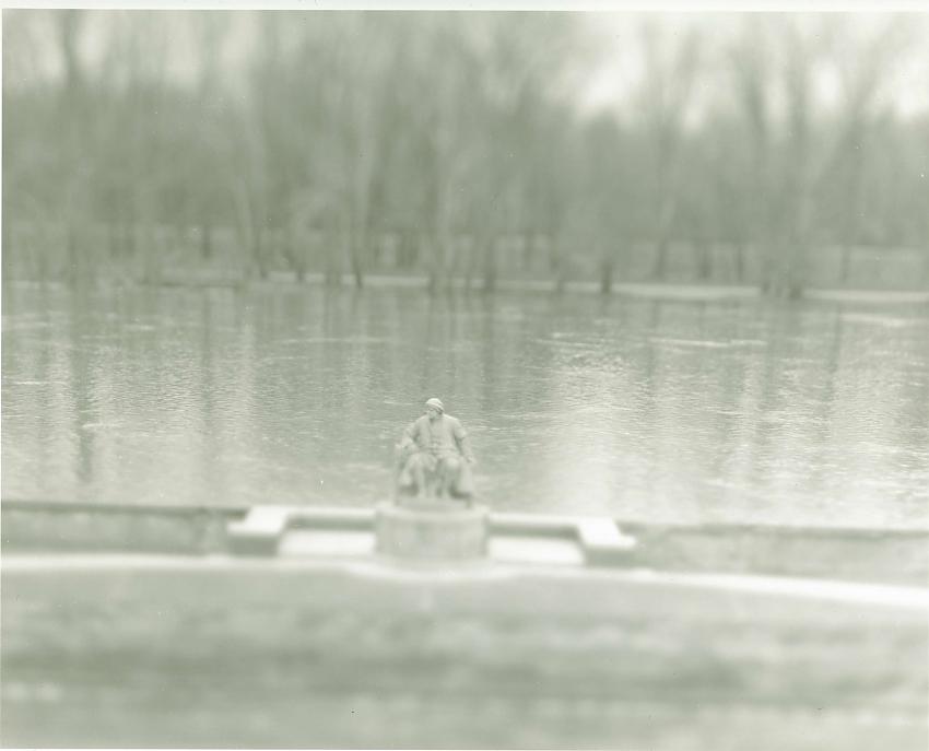 Statue on Wabash River