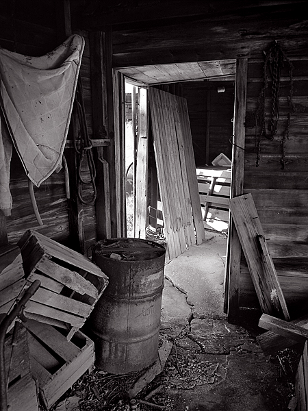 Storage Shed Detail, Irvin Farmhouse