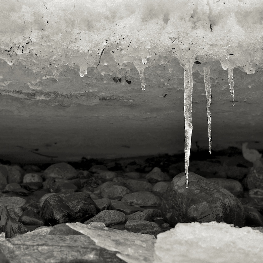 Stream under ice