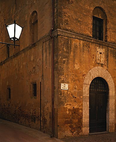 Street corner and lamp
