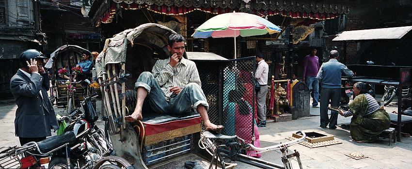 Street Scene (Rickshaws); Thamel, Kathmandu (2012)