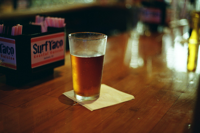 surf taco / amstel light