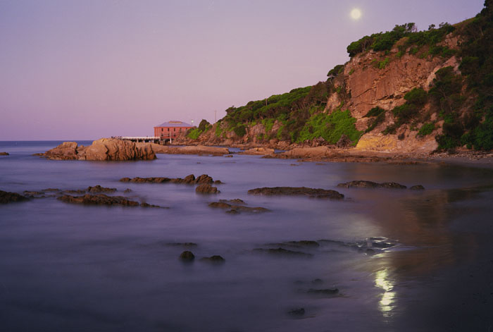 Tathra Wharf and moon