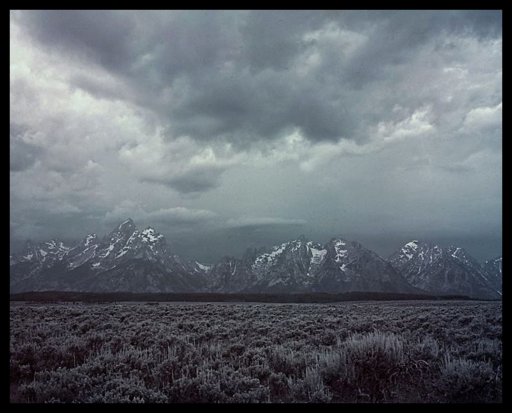 'Teton Mountains Wyoming 1960'