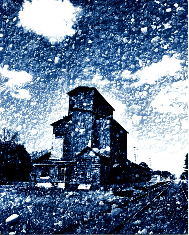Textured Elevator-Blue