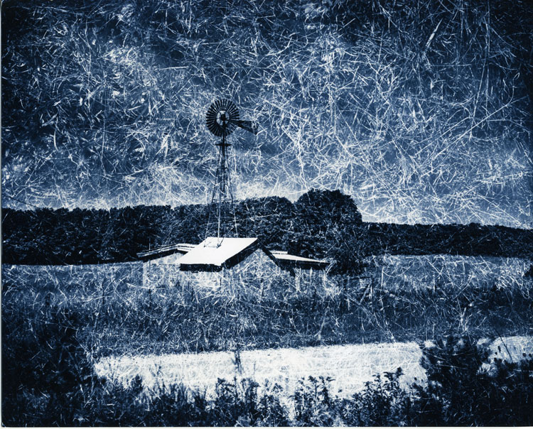 Textured Windmill-Blue
