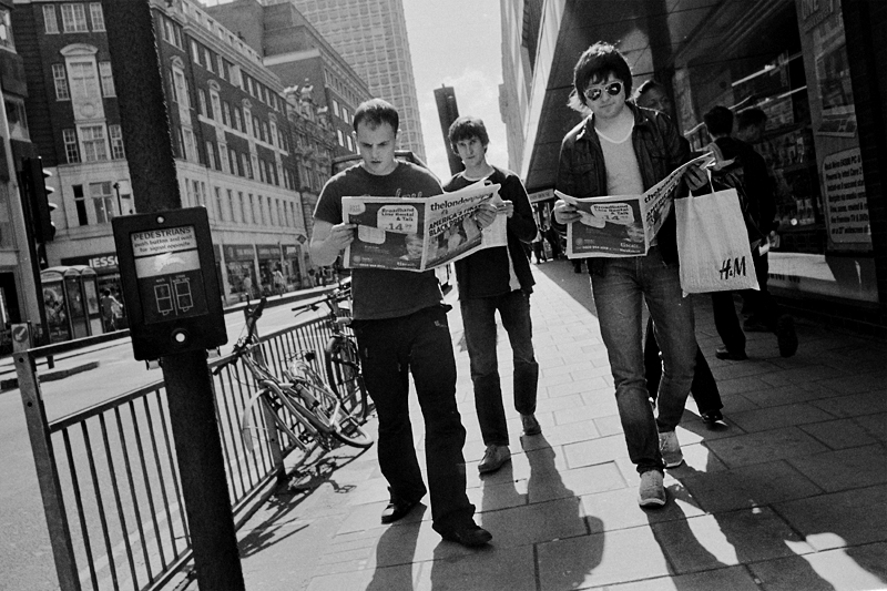 The boys hit Oxford Street!