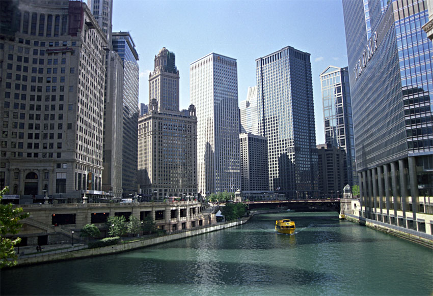 The Trump (Chicago) river