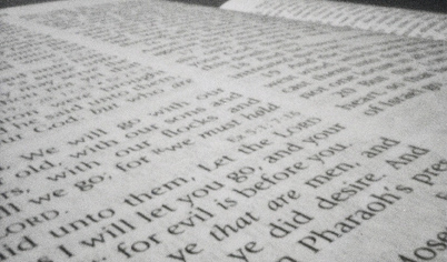 The WORD in a pinhole photo