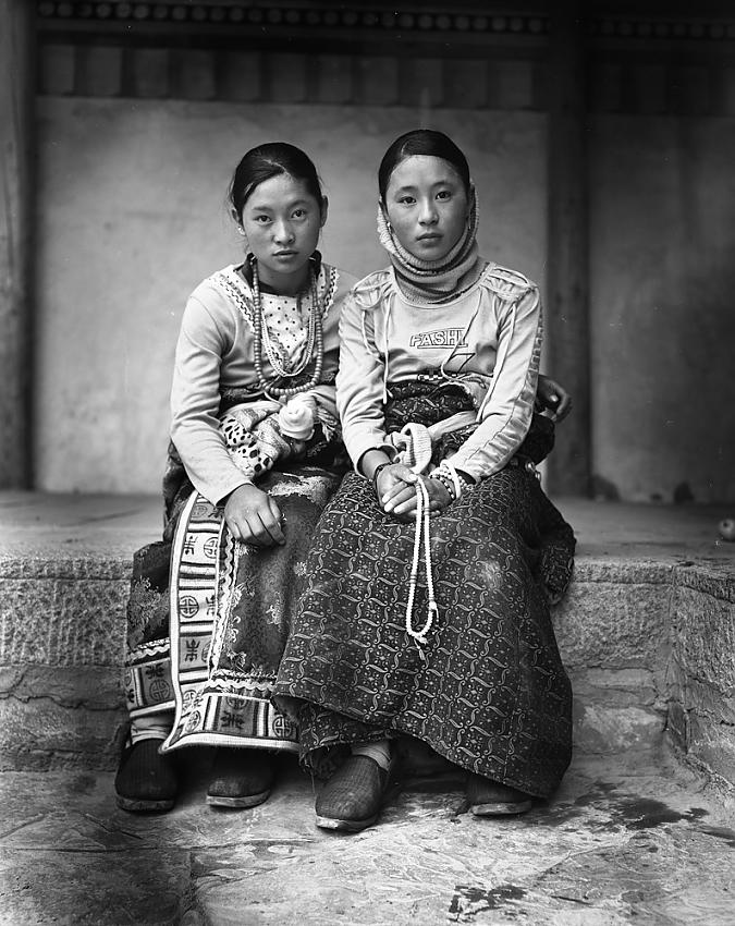 Tibetan Girls, Xiahe, Gansu province, China