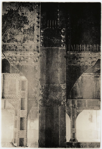 Train bridge support, Evanston, IL