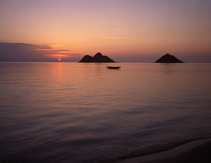 Tranquil Sunrise, Lanikai Beach, Windward Coast, Oahu, Hawaii