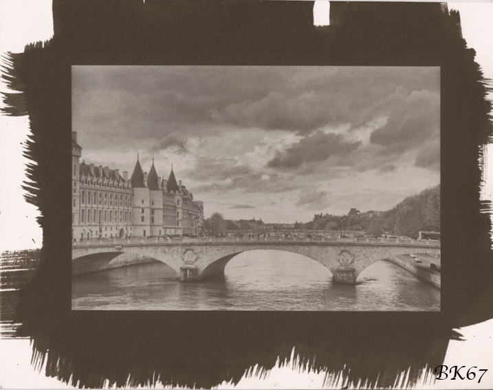 Traveling negative #2 of 3: Salt print (cold tone)