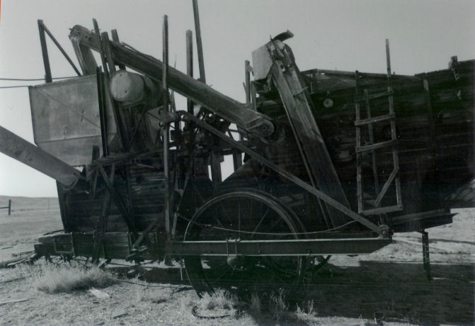 Traver Ranch, Turn Of Century Combine Left To Rot With Time