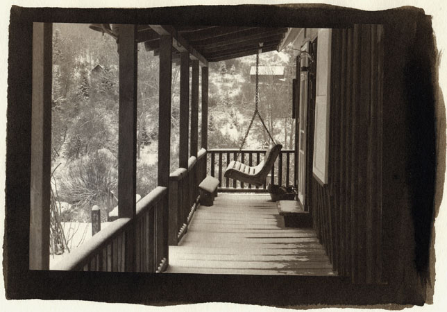 Treva's front porch, Silver City, Idaho