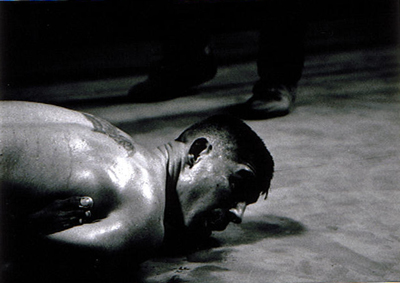 Trying for the ankle lock.
