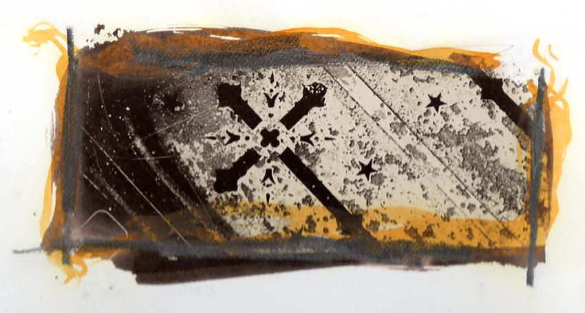 Van Dyke detail with ink and graphite