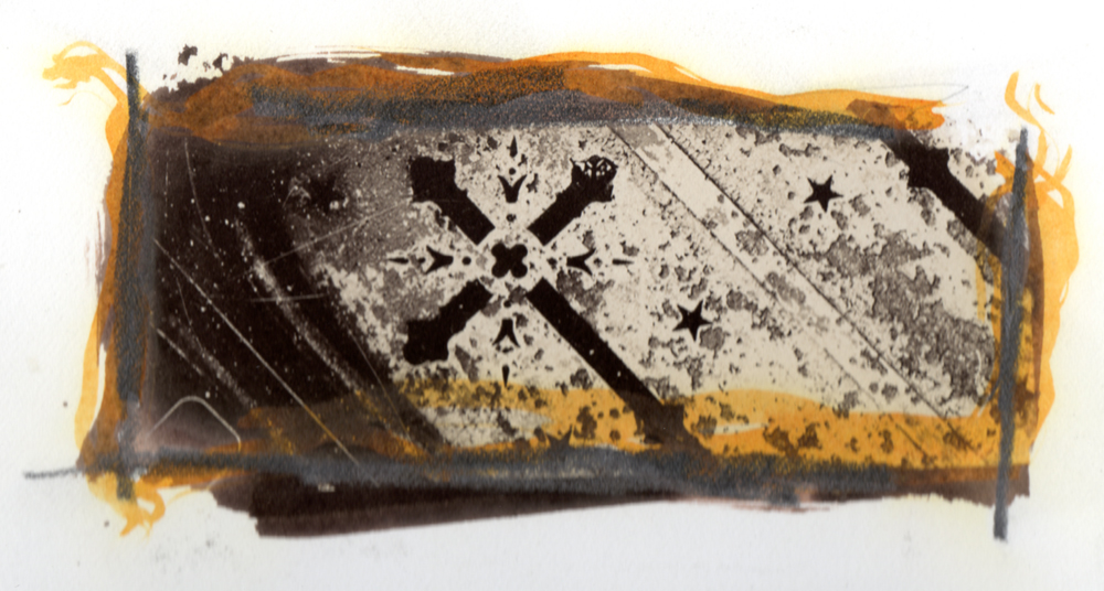 Van Dyke Detail With Ink And Graphite