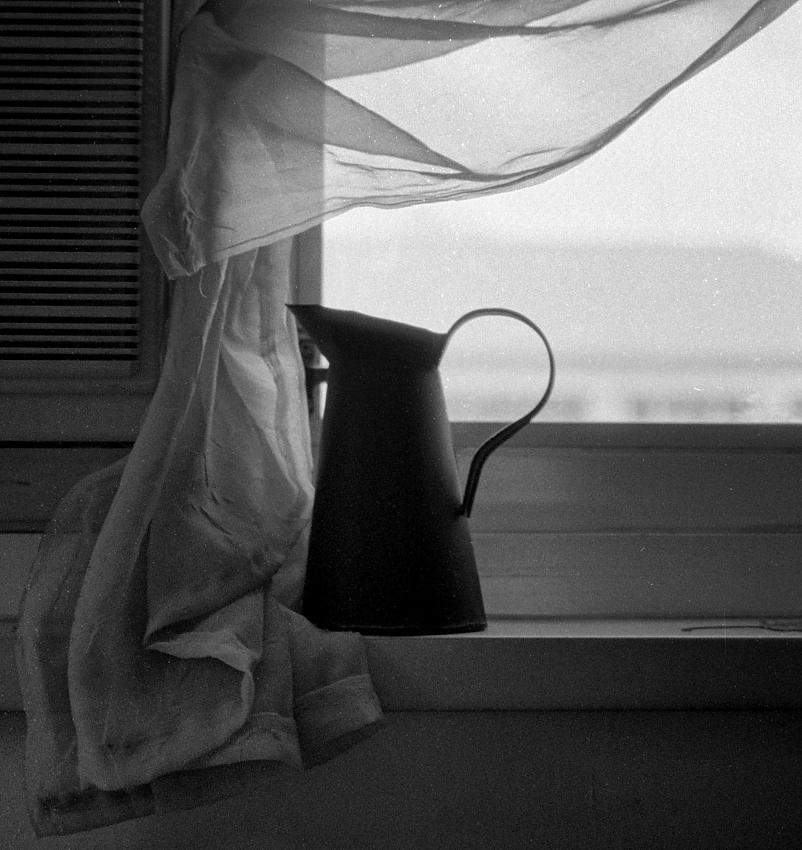 Vase, Curtain