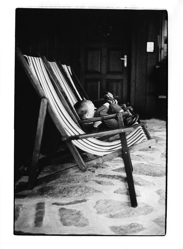 Very relaxed relaxing tourist