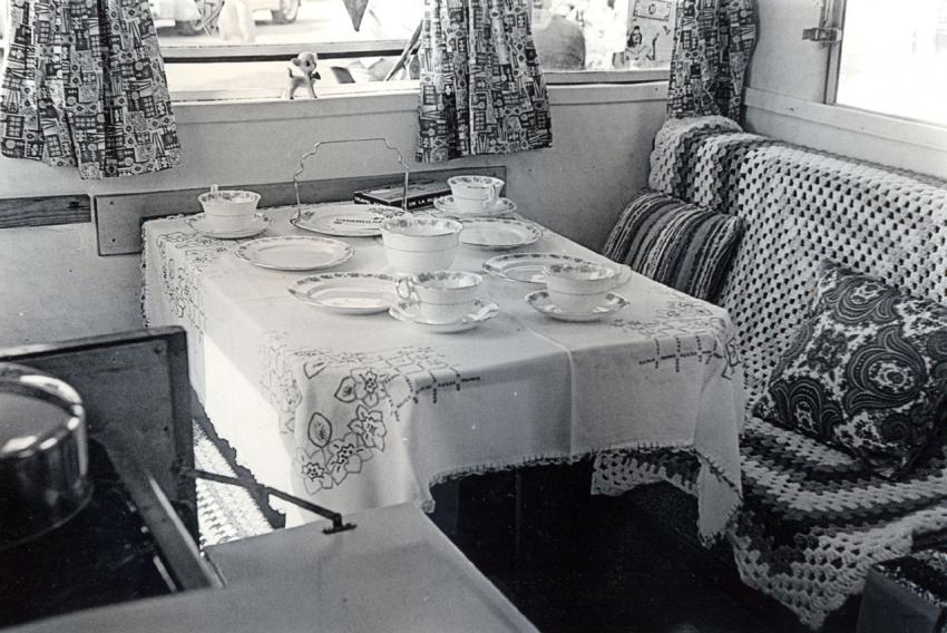 Vintage Caravan Interior