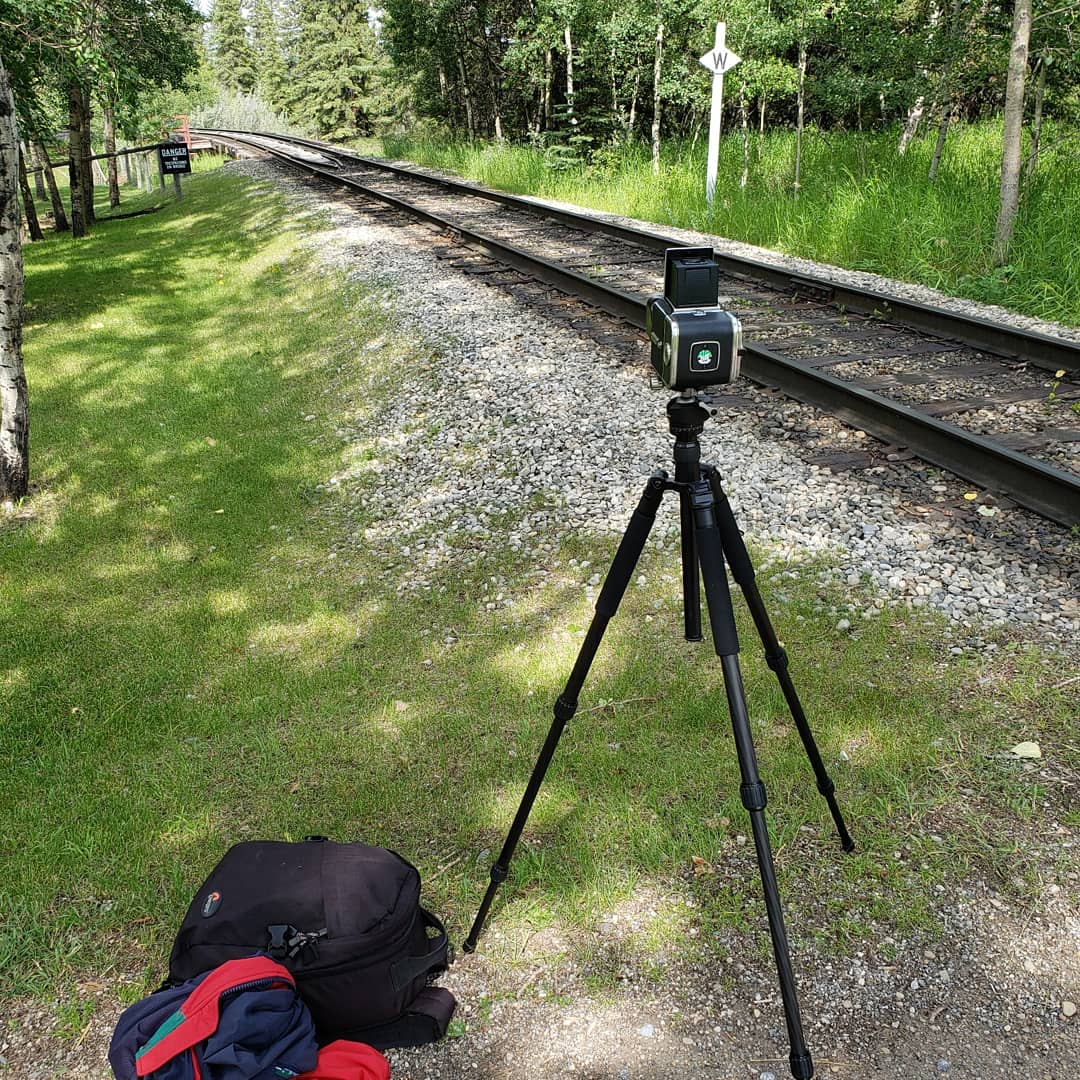 Waiting for the train