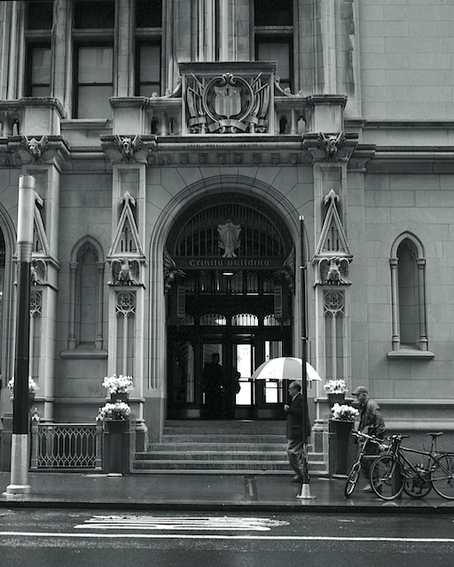 Walking Along Lower Broadway
