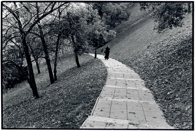 Walking down the hill from the Royal Palace