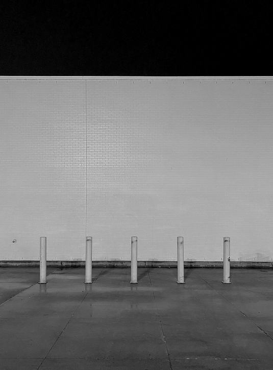Wall and Bollards
