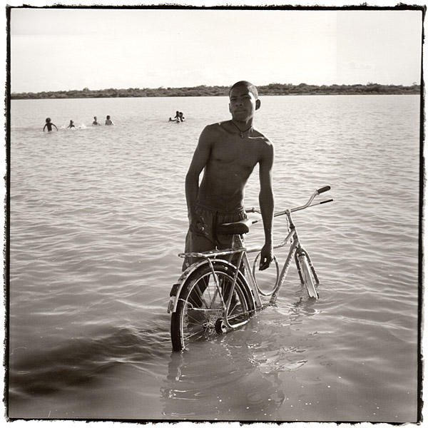 washing the bike