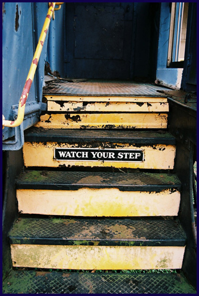 Watch your step: Old Train Passenger Car: 2006