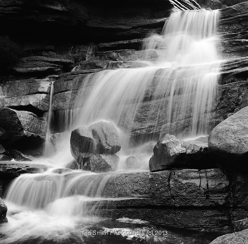 Waterfall at Peak District National Park