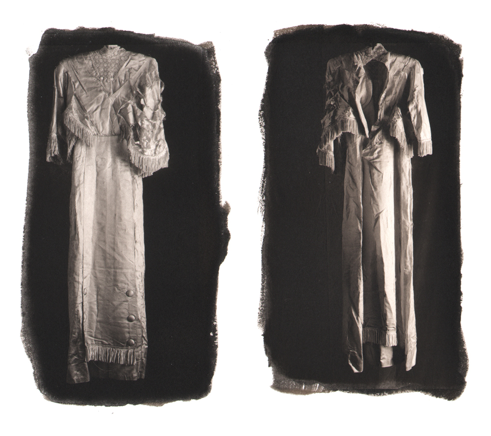 Wedding Dress, 100 yr old, front & back