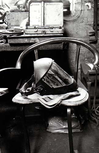 Welders Mask & Chair