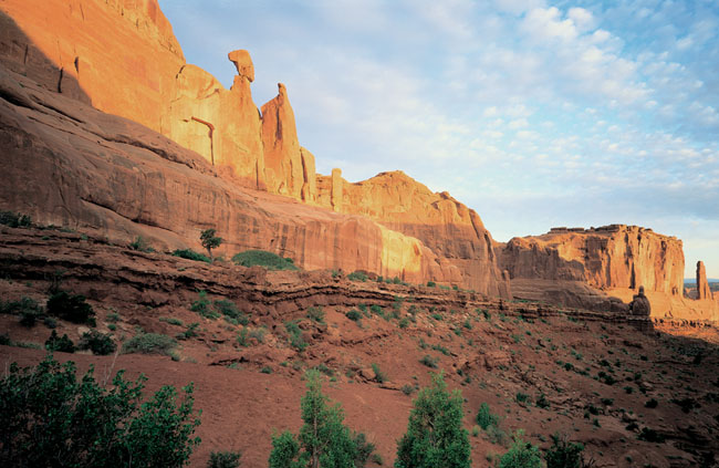 West Wall of Park Avenue, Arches National Park