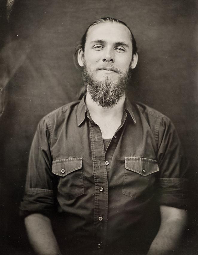 Wet-plate portrait of Jeff