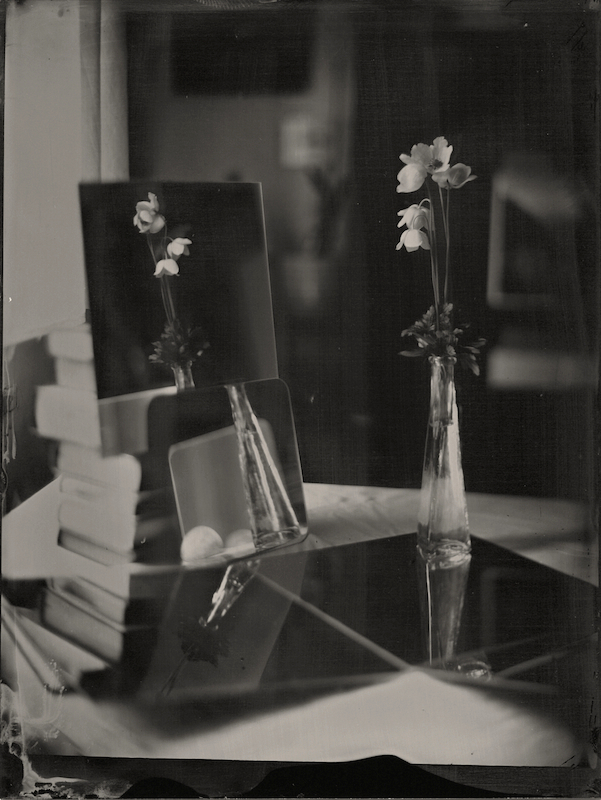White Flowers And Mirrors