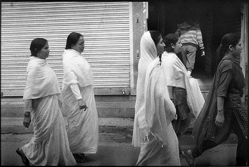 White Saris; Kathmandu Nepal (2012)