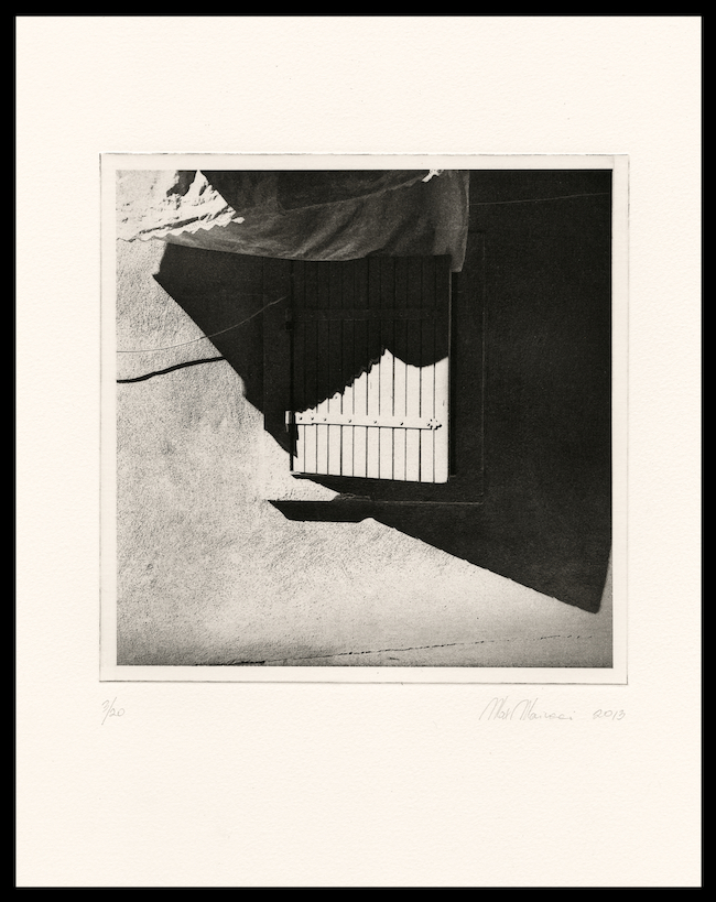 Window, Cassis - Copper plate photogravure print