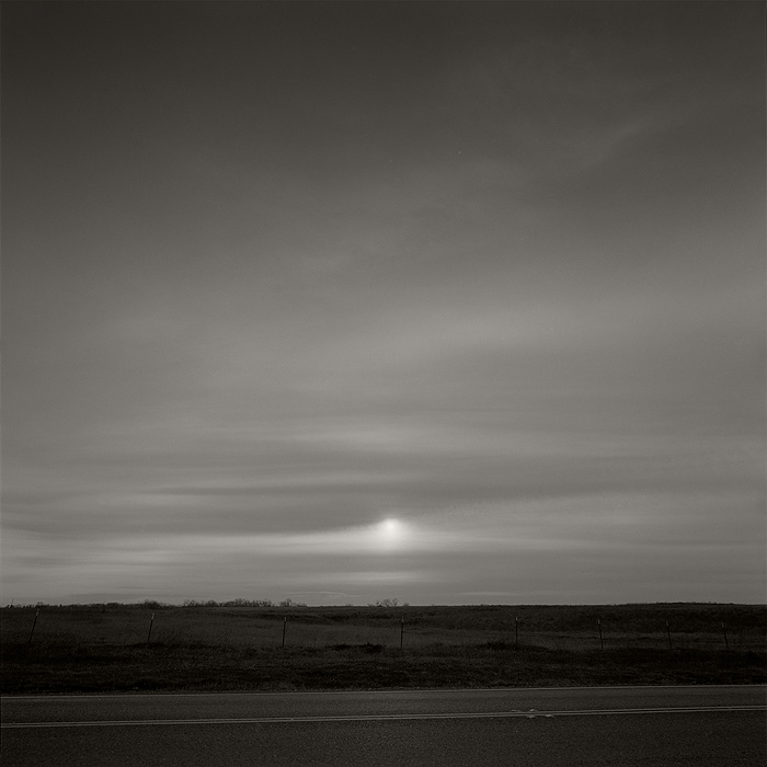 Winter Sunset from the Road