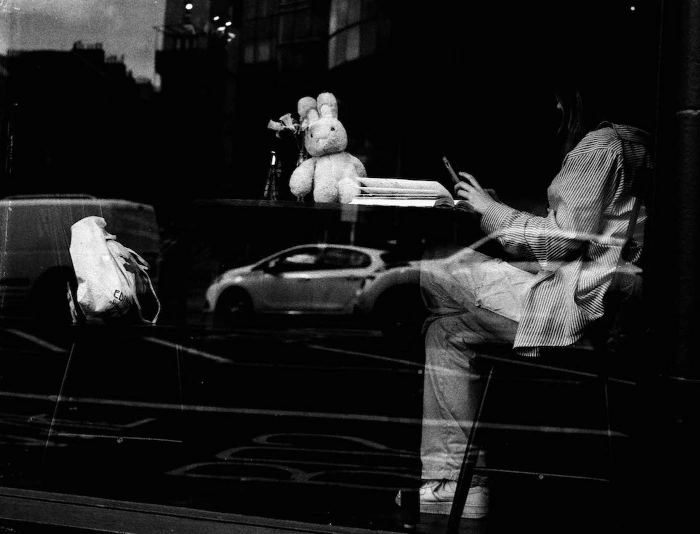 Woman in a cafe